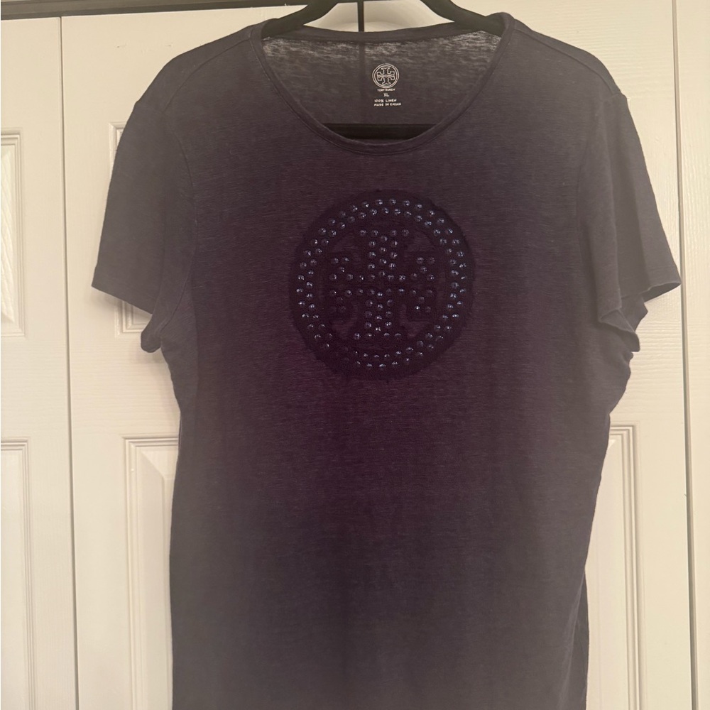 Tory Burch Navy Short Sleeve Tee